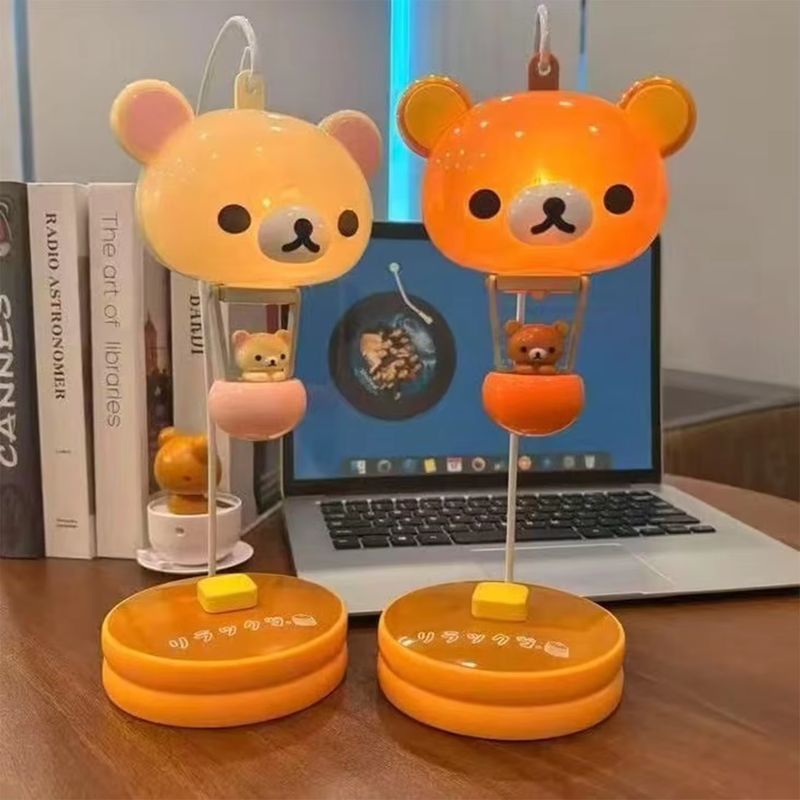 Desk Setup Study - Lampka stołowa Rilakkuma, uroczy miś, lampka