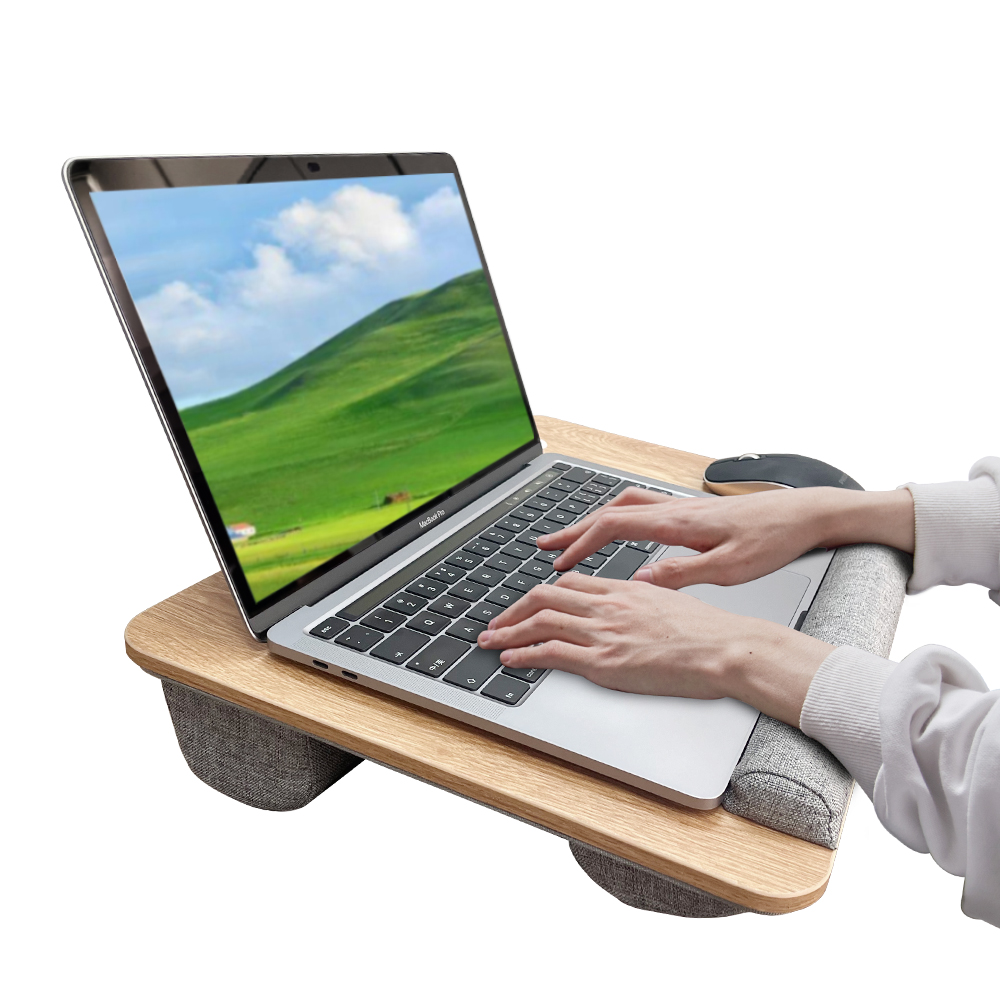 Desk Setup Notebook - Drewniany podwieszany stolik do nauki Mumucc,