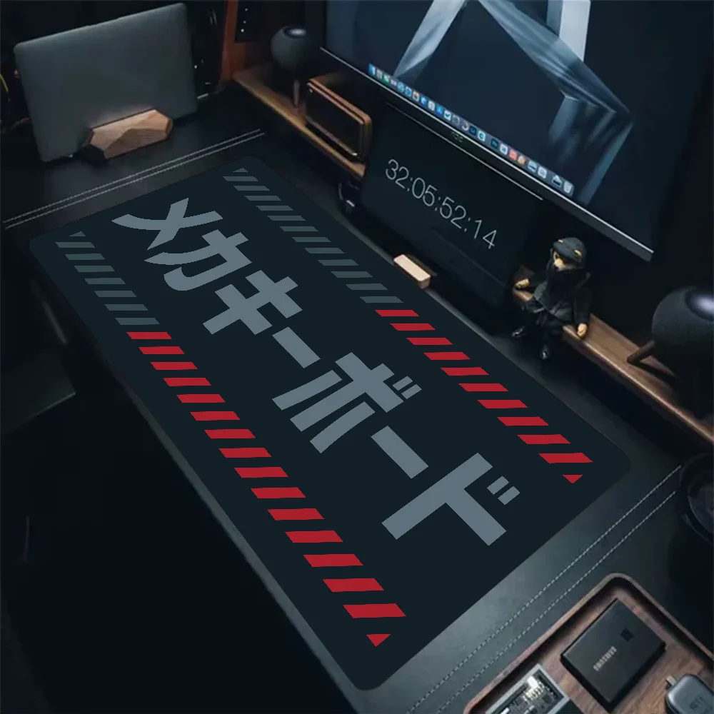 Korean Desk Setup - Japońska klawiatura mechaniczna メカキ-ボ-ド podkładka na