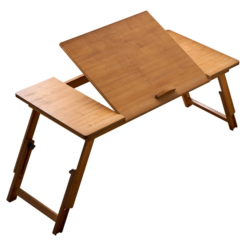 Desk Setup Notebook - Składany Stolik na Laptopa Bambusowy Regulowany
