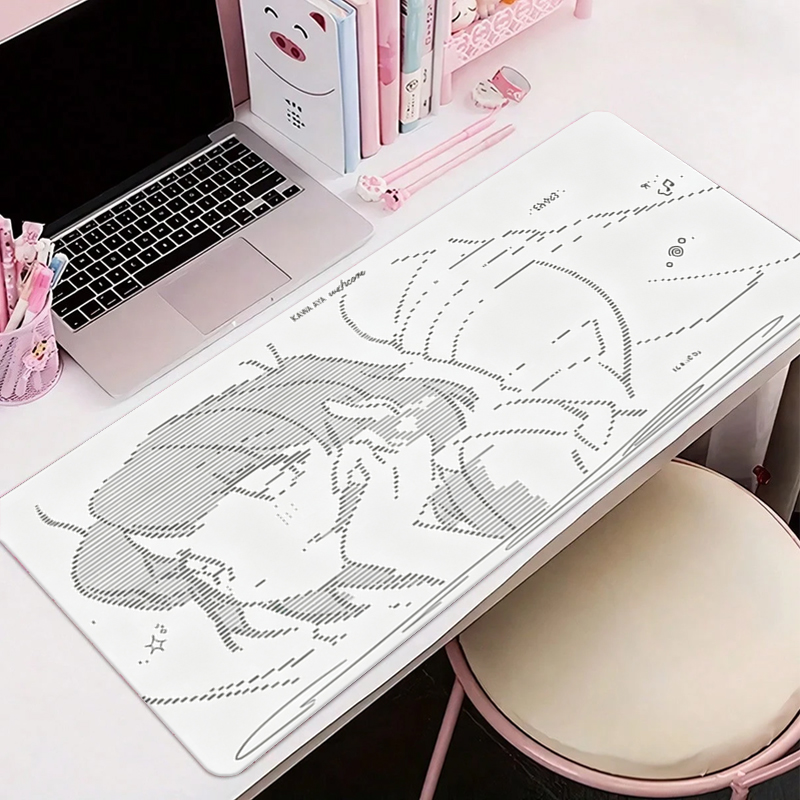 Desk Setup Kawaii - 1 szt. Skórzana podkładka pod mysz