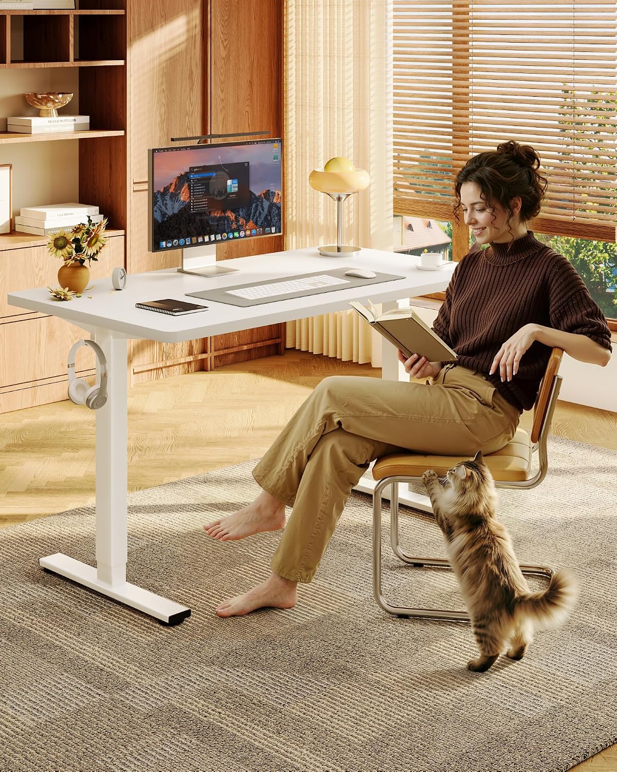 FLEXISPOT EN1 Biurko Stojące J – Desk Setup One Monitor recenzja i cena