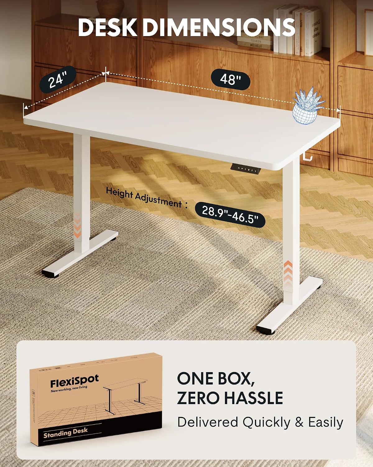 FLEXISPOT EN1 Biurko Stojące J – Desk Setup One Monitor recenzja i cena
