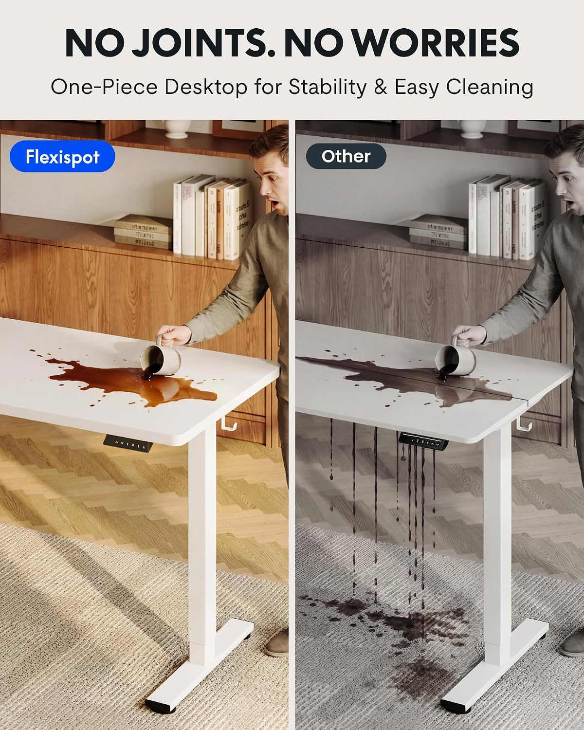 FLEXISPOT EN1 Biurko Stojące J – Desk Setup One Monitor recenzja i cena