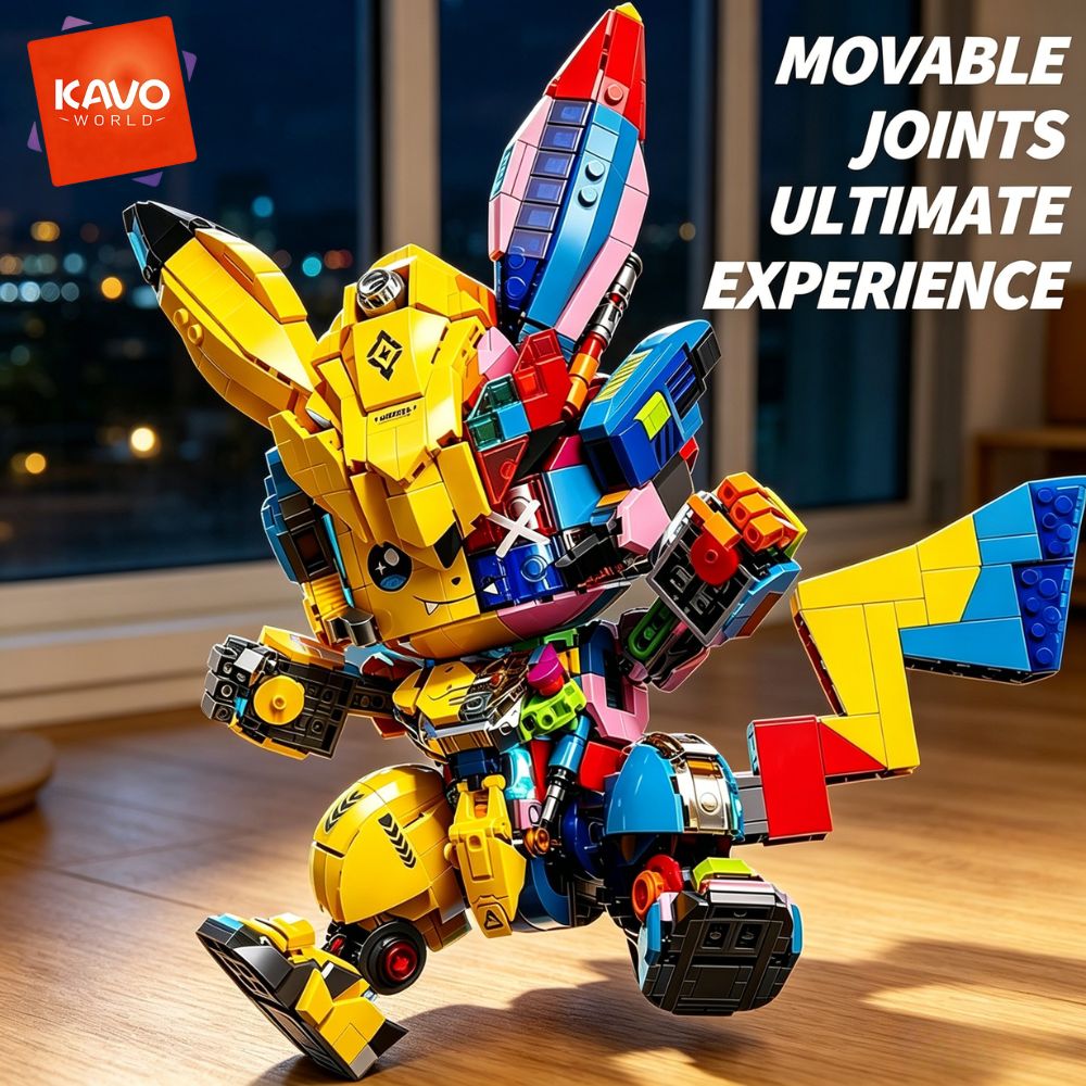 KAVOWORLD 1505 elementów Mecha – Yellow Desk Setup recenzja i cena
