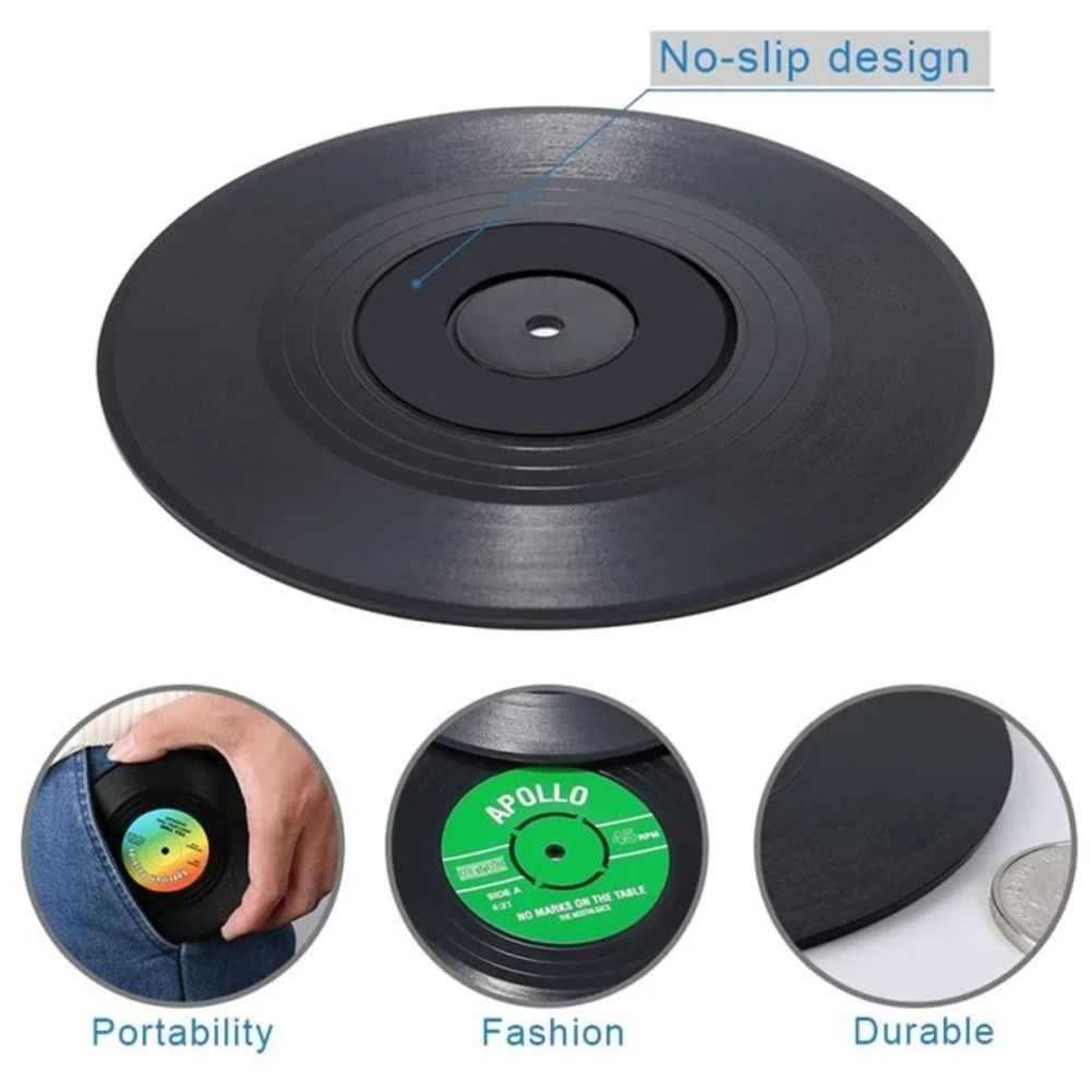 2/4/6PCS Retro Vinyl Record Cu – Desk Setup Retro recenzja i cena