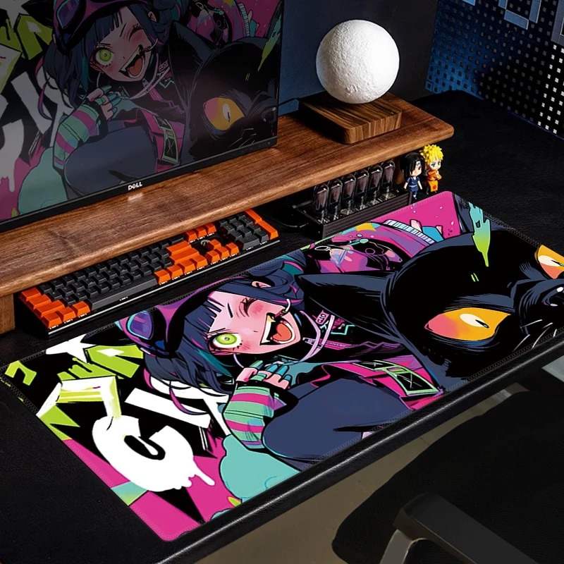 Podkładka pod mysz Anime Czarn – Yellow Desk Setup recenzja i cena
