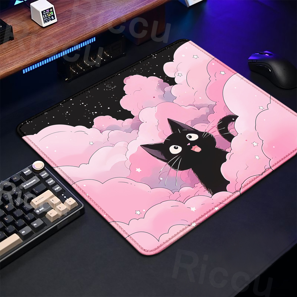 Podkładka pod mysz Kawaii Blac – Korean Desk Setup recenzja i cena