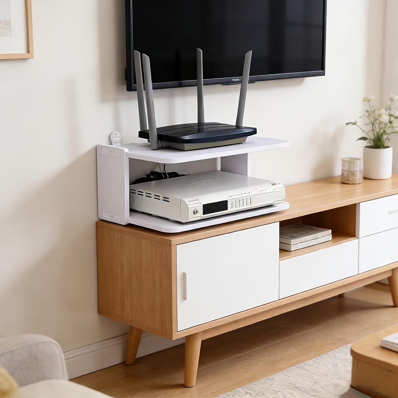 Półka ścienna na router i orga – Desk Setup With Tv recenzja i cena